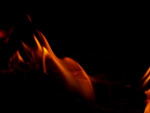 Preview wallpaper fire, dark, darkness, night