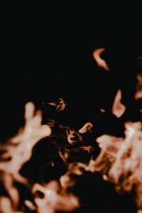 Preview wallpaper fire, dark, flame, blur