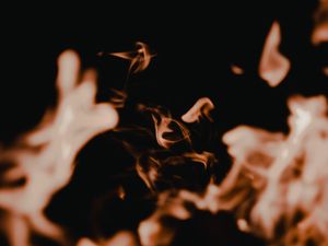 Preview wallpaper fire, dark, flame, blur