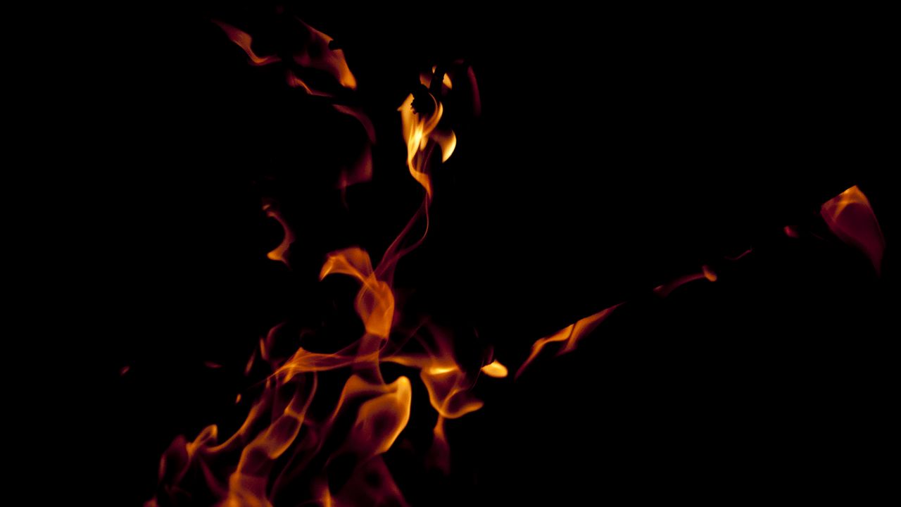 Wallpaper fire, darkness, flame