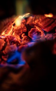 Preview wallpaper fire, embers, macro, dark