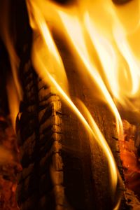 Preview wallpaper fire, firewood, burn, flame, closeup