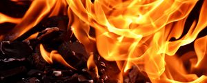 Preview wallpaper fire, flame, ash