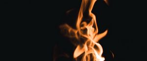 Preview wallpaper fire, flame, black