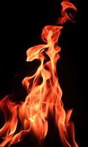 Preview wallpaper fire, flame, bonfire, dark background