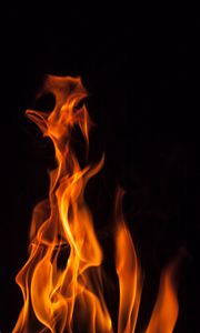 Preview wallpaper fire, flame, bonfire, dark, burning