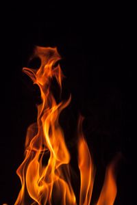 Preview wallpaper fire, flame, bonfire, dark, burning