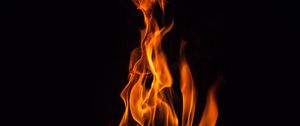 Preview wallpaper fire, flame, bonfire, dark, burning
