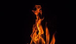 Preview wallpaper fire, flame, bonfire, dark, burning