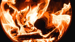 Preview wallpaper fire, flame, bonfire, dark