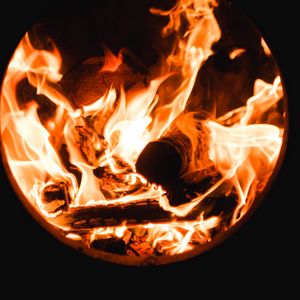 Preview wallpaper fire, flame, bonfire, dark