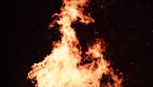 Preview wallpaper fire, flame, bonfire, sparks