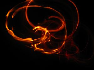 Preview wallpaper fire, flame, bright, turns, night, darkness