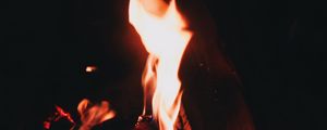 Preview wallpaper fire, flame, burn, bonfire, night, dark