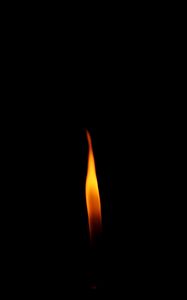 Preview wallpaper fire, flame, candle, dark, minimalism