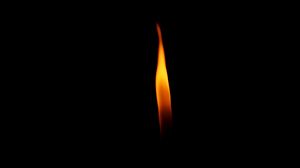 Preview wallpaper fire, flame, candle, dark, minimalism