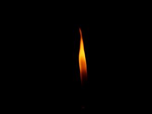 Preview wallpaper fire, flame, candle, dark, minimalism