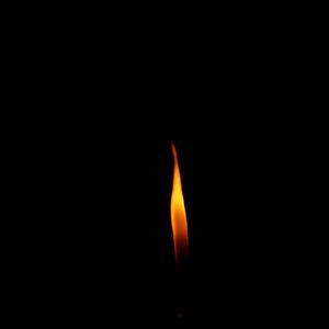 Preview wallpaper fire, flame, candle, dark, minimalism