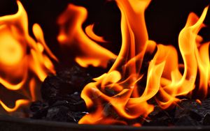 Preview wallpaper fire, flame, close-up