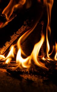 Preview wallpaper fire, flame, coals, ash