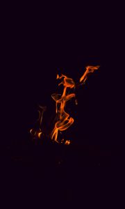 Preview wallpaper fire, flame, dark, burn, bonfire