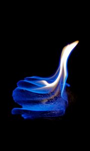 Preview wallpaper fire, flame, dark, closeup