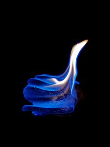 Preview wallpaper fire, flame, dark, closeup