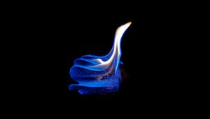Preview wallpaper fire, flame, dark, closeup