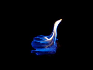Preview wallpaper fire, flame, dark, closeup