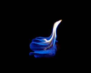 Preview wallpaper fire, flame, dark, closeup