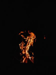 Preview wallpaper fire, flame, dark, background