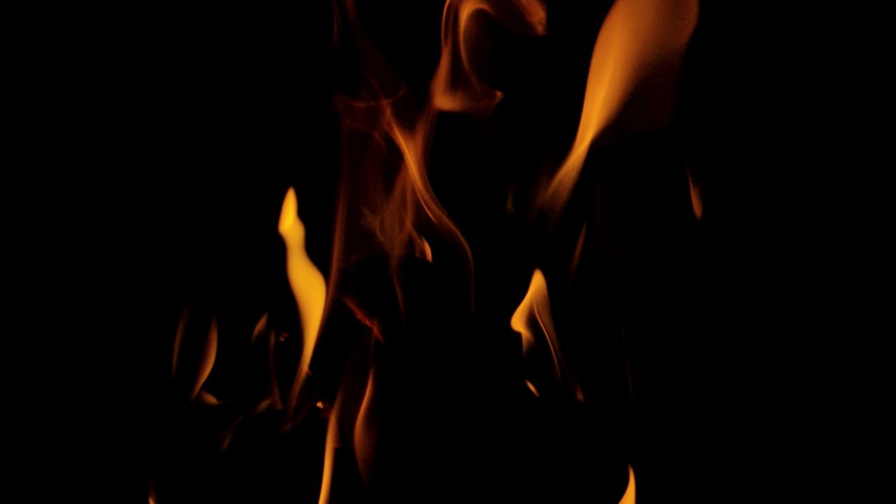 Wallpaper fire, flame, dark, darkness