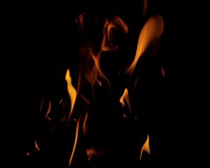 Preview wallpaper fire, flame, dark, darkness