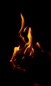 Preview wallpaper fire, flame, dark, night, darkness