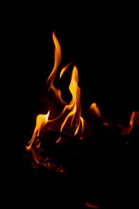 Preview wallpaper fire, flame, dark, night, darkness