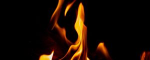 Preview wallpaper fire, flame, dark, night, darkness