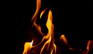 Preview wallpaper fire, flame, dark, night, darkness