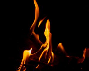 Preview wallpaper fire, flame, dark, night, darkness