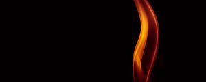 Preview wallpaper fire, flame, dark, black