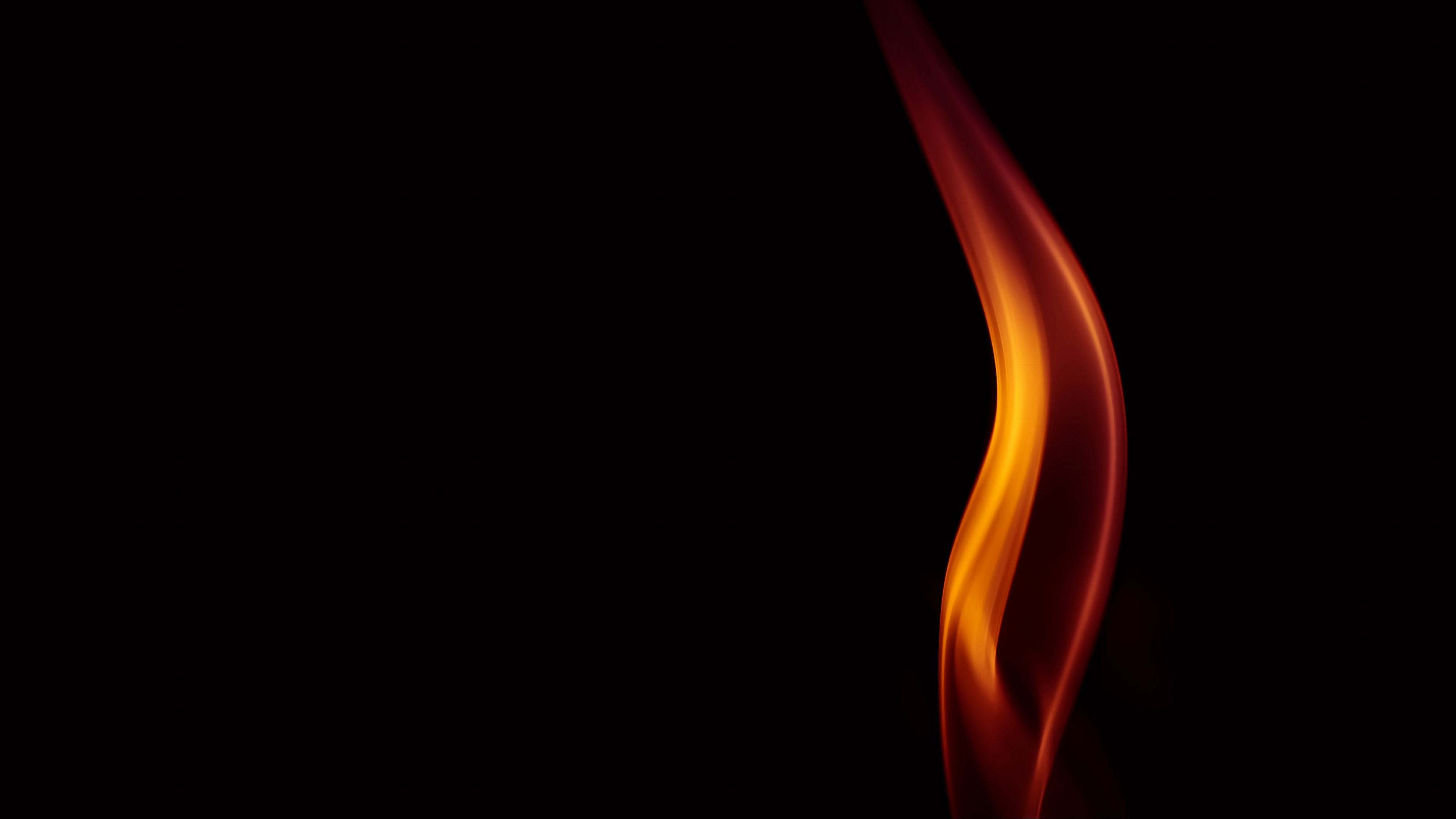 Download wallpaper 3840x2160 fire, flame, dark, black 4k uhd 16:9 hd  background