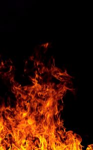 Preview wallpaper fire, flame, darkness, dark