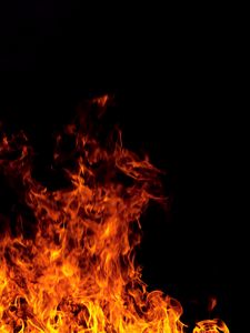 Preview wallpaper fire, flame, darkness, dark