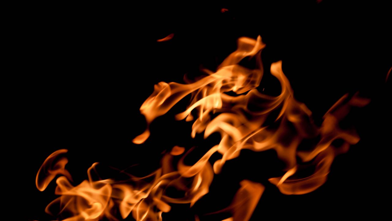 Wallpaper fire, flame, flames, darkness