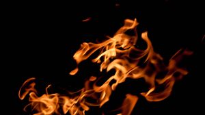 Preview wallpaper fire, flame, flames, darkness