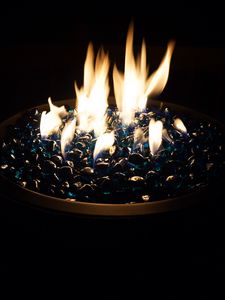 Preview wallpaper fire, flame, glow, darkness
