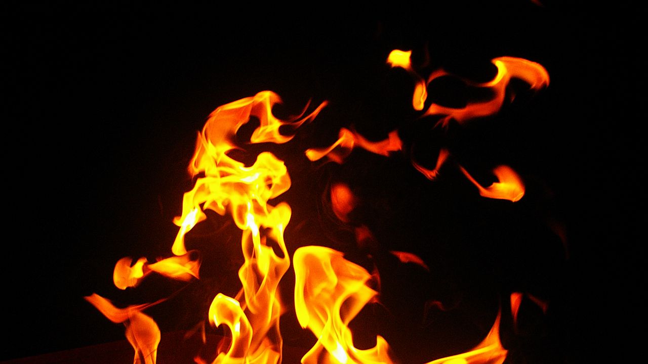 Wallpaper fire, flame, light, darkness