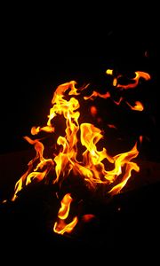 Preview wallpaper fire, flame, light, darkness