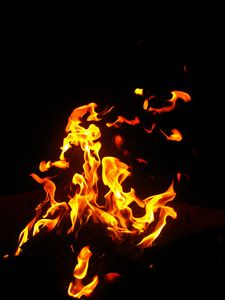 Preview wallpaper fire, flame, light, darkness