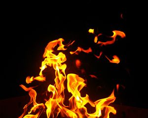 Preview wallpaper fire, flame, light, darkness