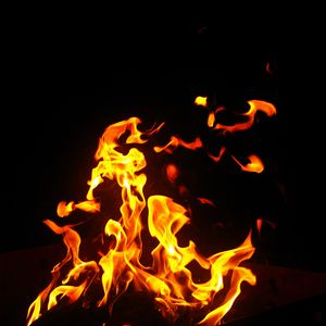 Preview wallpaper fire, flame, light, darkness